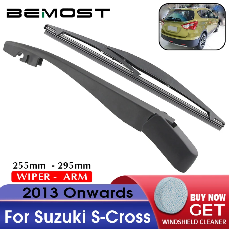 BEMOST Car Rear Windshield Wiper Arm Blade Brushes For Suzuki S-Cross 2013 Onwards Hatchback 255MM Back Windscreen Auto Styling