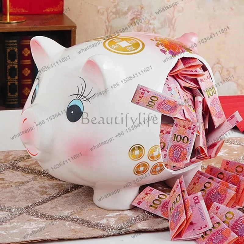 LJY Gift Money Boxes Clear Room Decor Creative Cheap Fashion Beauty Salon Design Piggy Bank European Tirelire Home Products