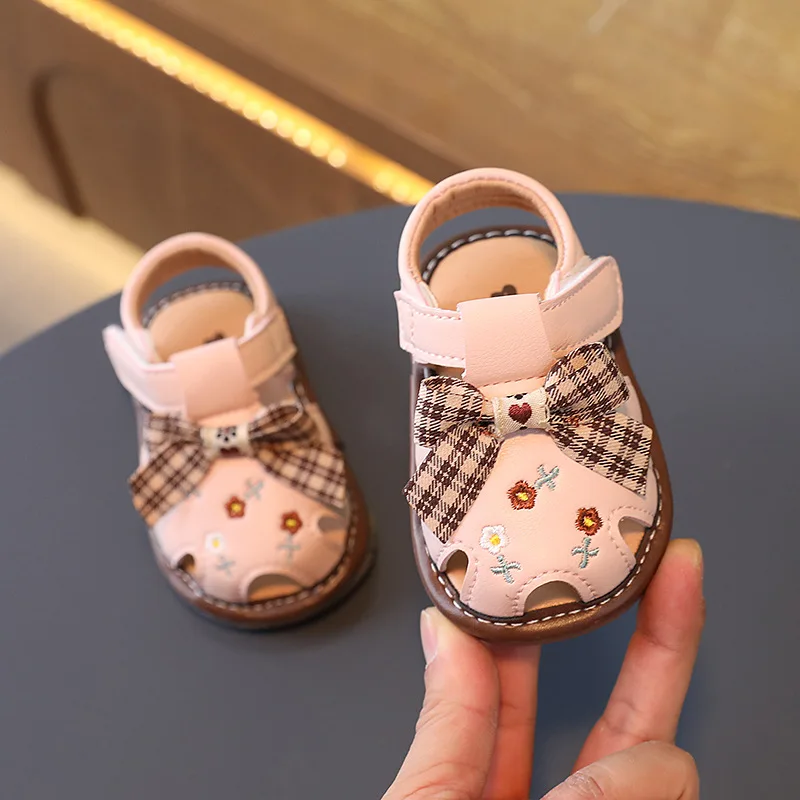 Summer New2024Little Girl Sandals Girl Calls Toddler Shoes