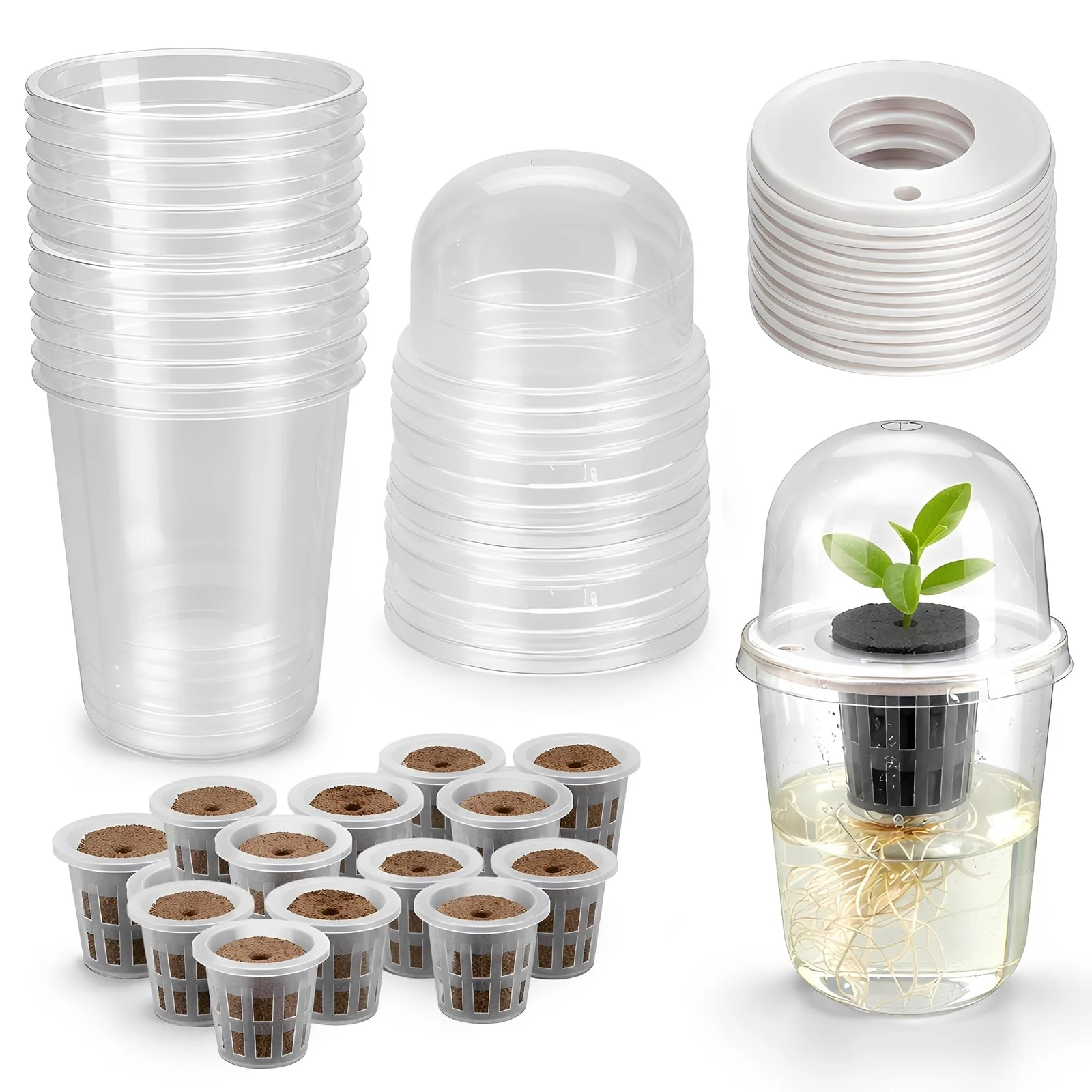 Net Pot 3 Inch - Plastic Hydroponic Seed Planting Pot -