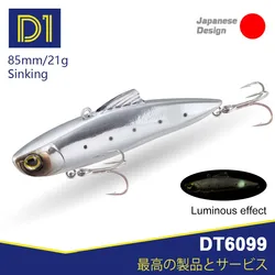 D1 Vib Fishing Bass Vibration Lures 85mm 21g Wobblers For Pike With Laser Luminous 2021 Winter Fishing Goods