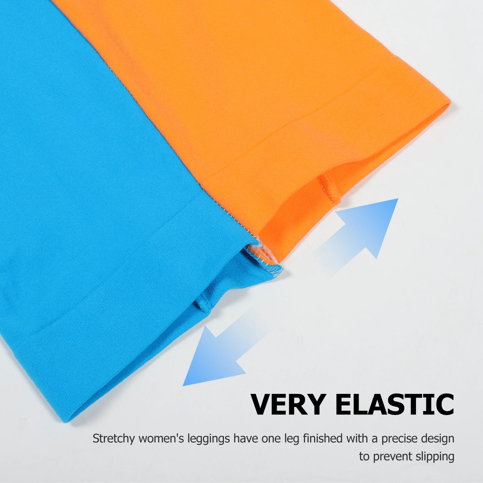 

Two Color Asymmetric Stockings Orange Stripe Tights Women Great Elasticity Soft Legs Precise Design Slipping