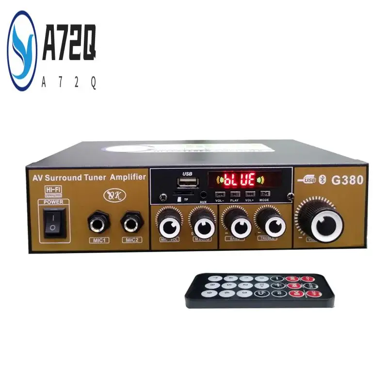 

A72Q-1 Piece G380 Digital Power Amplifier Multifunctional Power Amplifier Auto Supplies US Plug