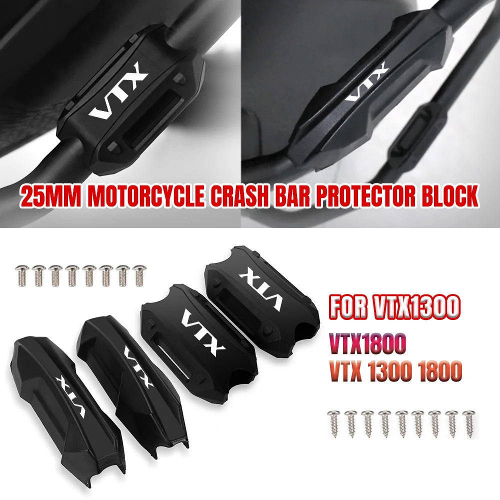 

Motorcycle Bumper Engine Guard 25MM Protection Block Crash Bar Decorative For HONDA VTX1300 VTX1800 VTX 1300 1800
