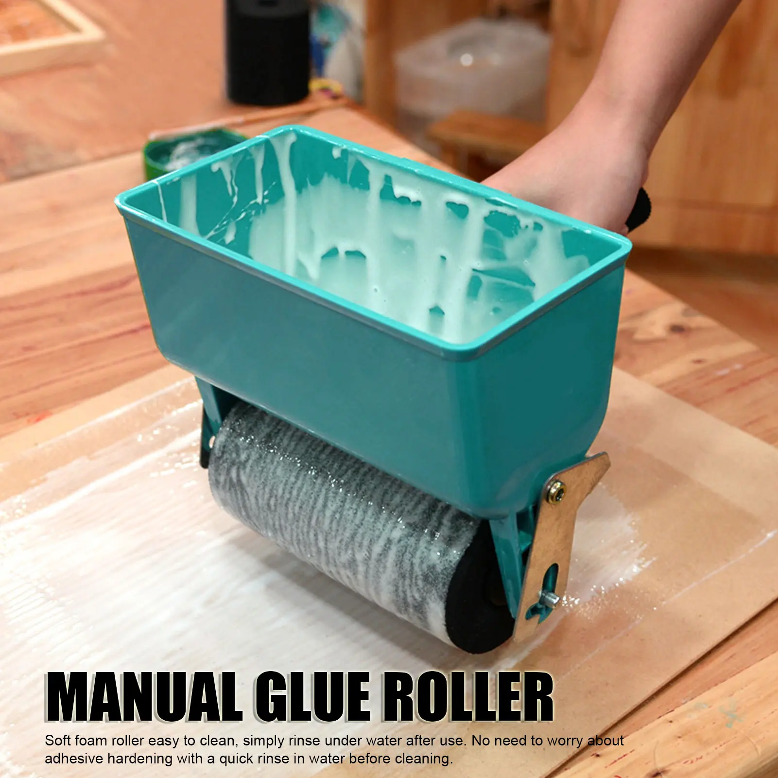 

Ручной роликовый аппликатор для клея 9 дюймов, 460 мл, для столярных работ, из АБС-пластика