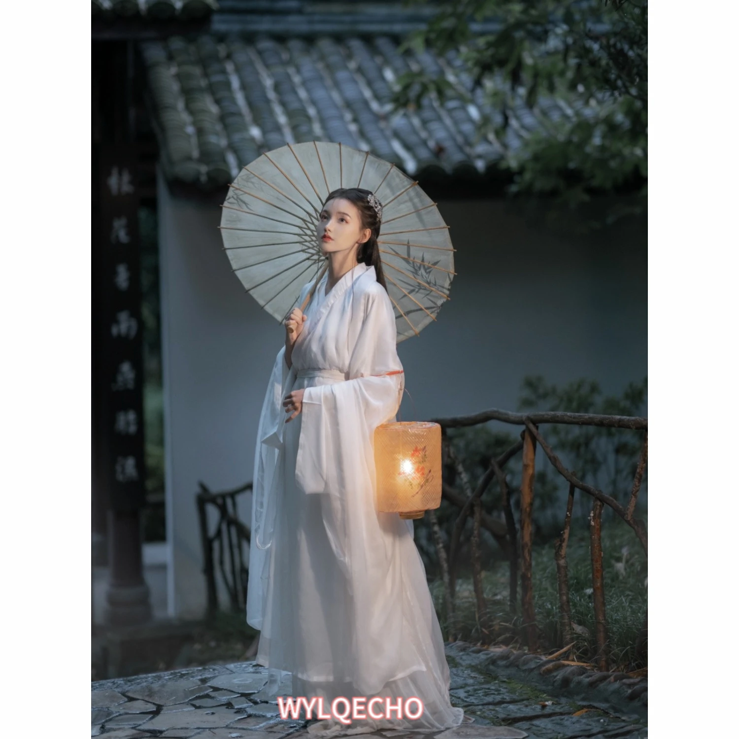 White Hanfu Dress Fairy Costume Chinese Traditional Hanfu Set Ancient Oriental Folk Stage Dance Performance Cosplay Clothing