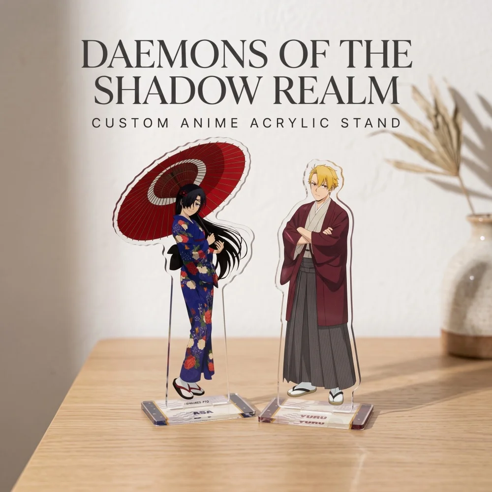 Daemons Of The Shadow Realm Acrylic Stand Keychain Yuru Asa Dera Hana Custom Pattern
