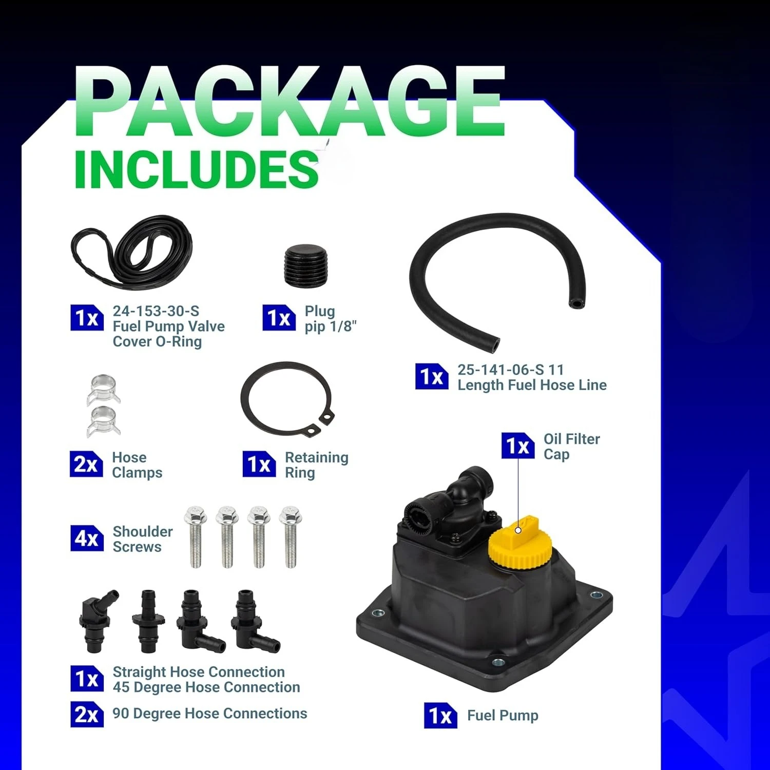 24 559 02-S Fuel Pump Kit - For Kohler CH18 - CH25 CH640 CH680 CH750 ECH630 ECH650 ECH680 ECH749 ECH730 Engine # 24 559 10 S