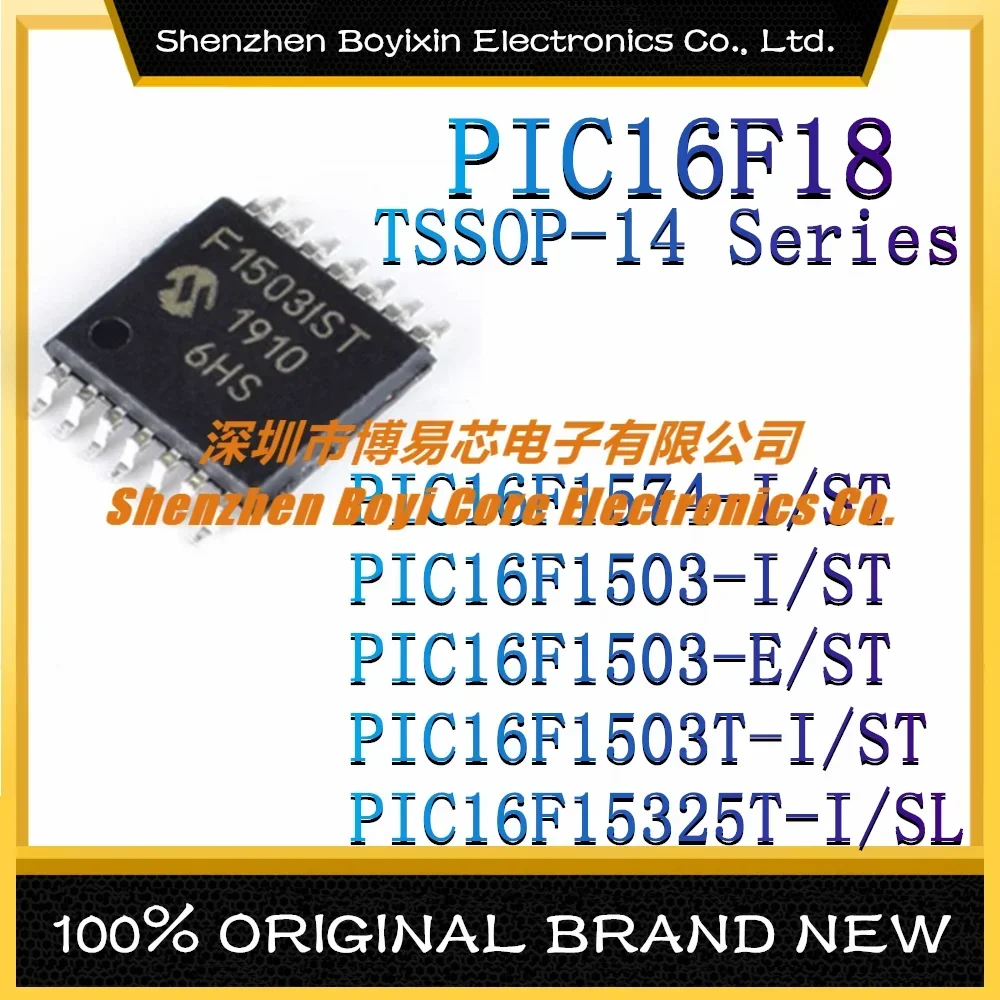

PIC16F1574-I/ST PIC16F1503-I PIC16F1503-E PIC16F1503T-I PIC16F15325T-I Package：TS-14 New Original Genuine