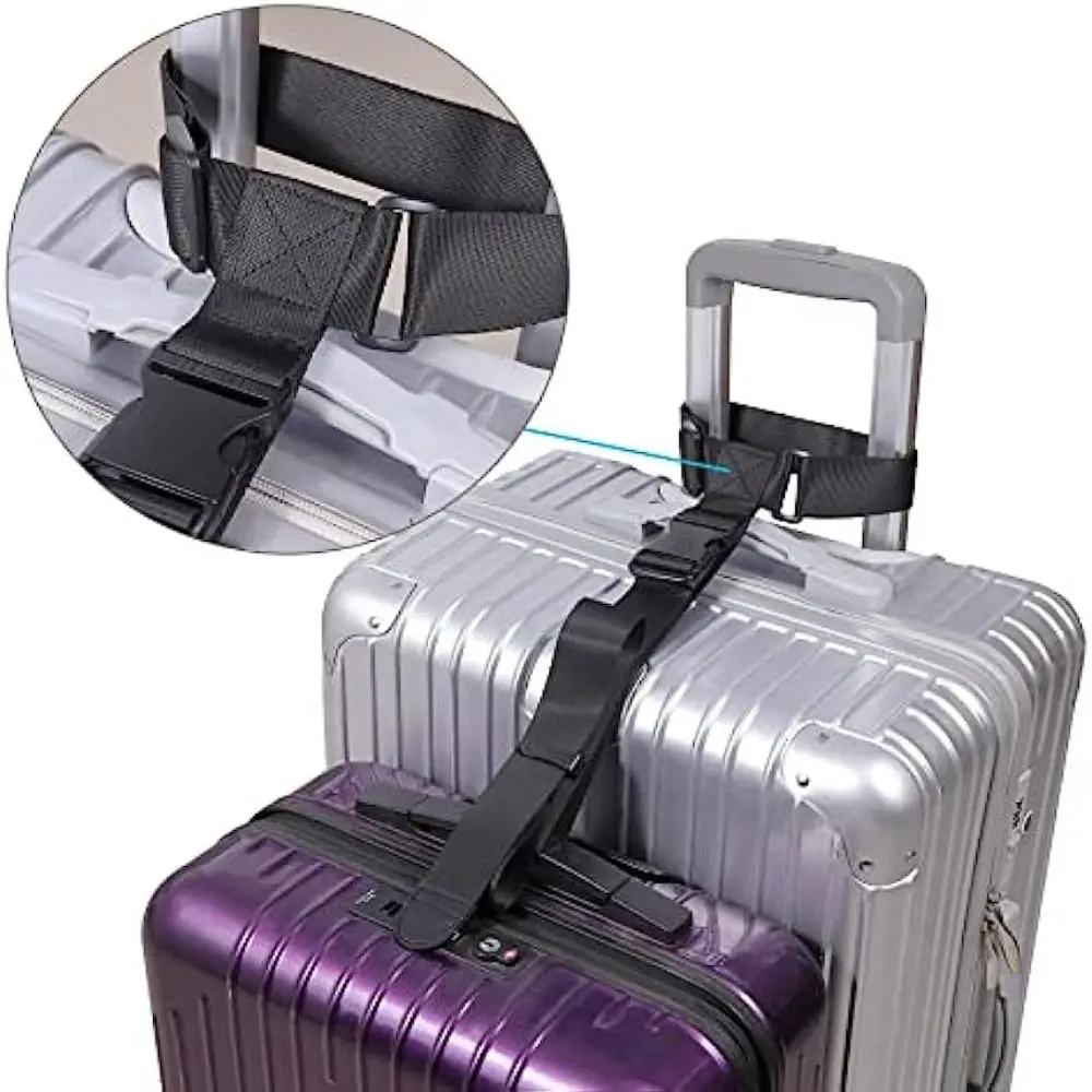 Luggage Straps  Adjustable Packing Straps Travel Attachment Accessories for Connect Your Three Luggage Together