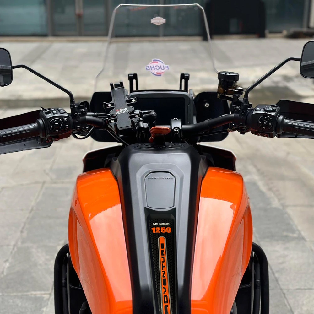 

For Pan America 1250 pa 1250 2022 2023 2024 new pattern 3D rubber fuel tank pad decoration anti slip protection sticker