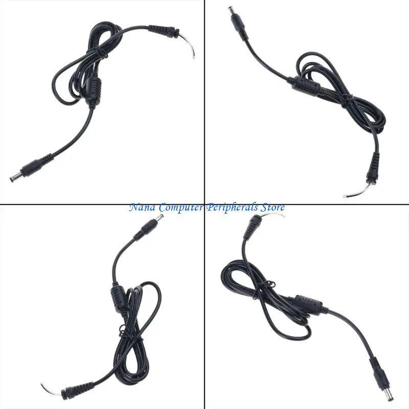 F68C Replacement 5.5mm x 2.1mm Straight  Power Male Plug to Bare Wire Open End Pigtail Power Cable Cord  Power