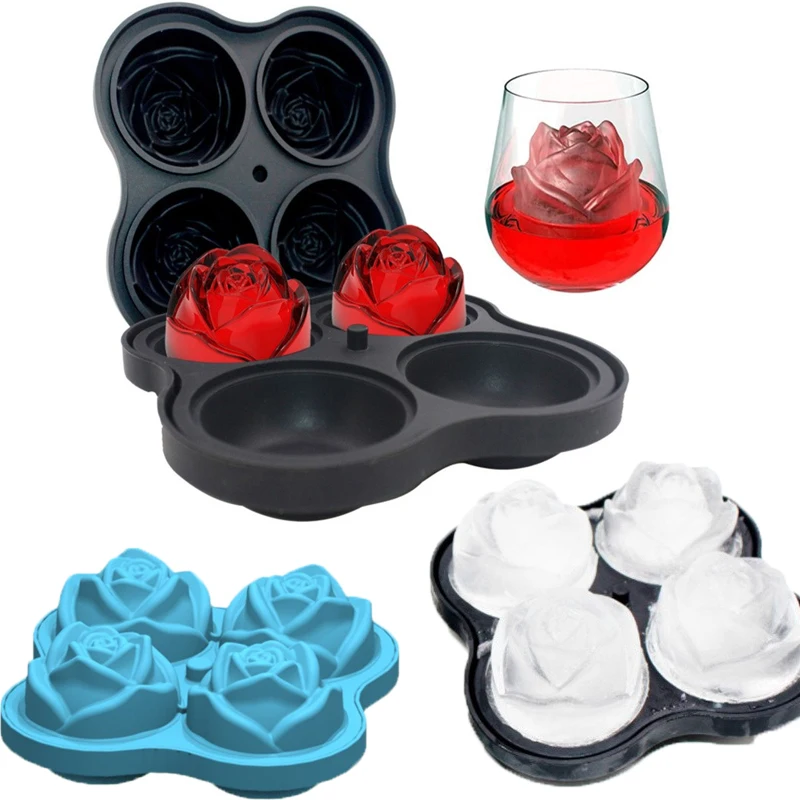 

Ice Cube Tray, Rose Ice Cube MakerRose Shaped Ice Cubes, Novelty Drink Tray For Chilled DrinksHomemade