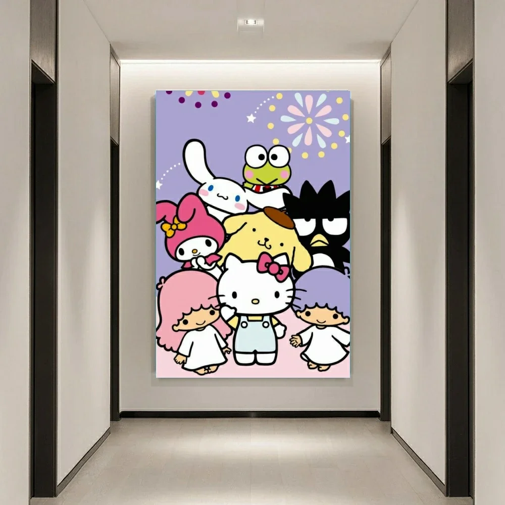 سانريو الكرتون مرحبا عبر غرزة فسيفساء التطريز نمط قماش الماس اللوحة الحرفية ديكور المنزل 5D DIY بها بنفسك الفن عروض كروس #2