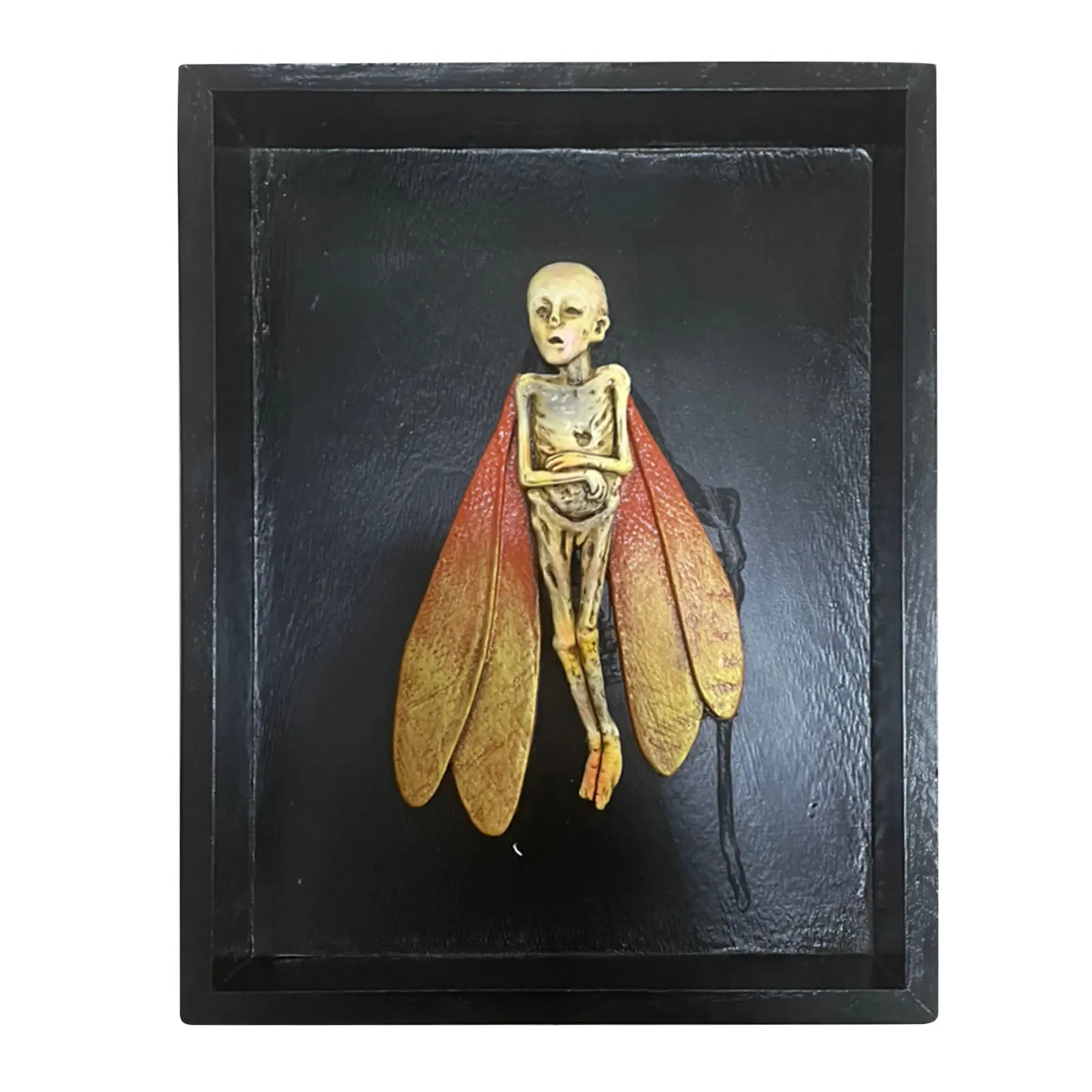 Gothic home decor Mummified fairy Fairy skeleton Witchy decor Fairy specimen Statue Picture Frames Display Painting 2023