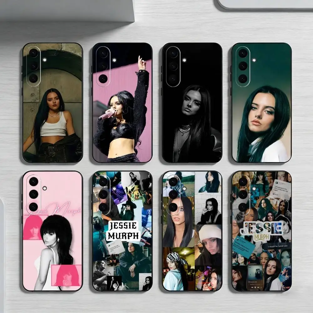 

Чехол для телефона J-Jessie M-Murph Singer для Samsung Galaxy A73, A72, A71, A70, A52, A51 и других моделей, мягкий черный чехол