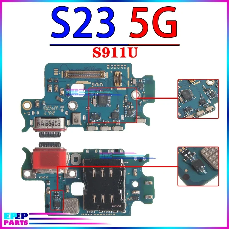 Usb Dock Charger Port for Samsung Galaxy S901 S906 S908 S911 S916 S918 0 B U N S22 S23 Plus Ultra Charging Board Module