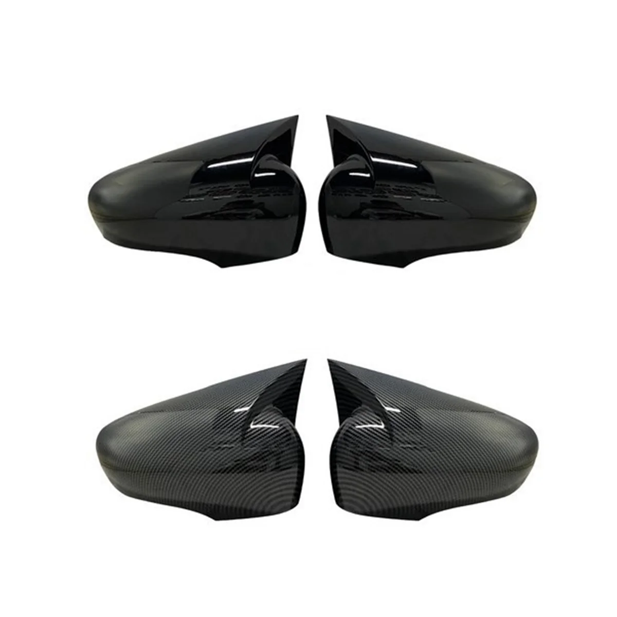 Car Side Mirror Cover for Renault Clio 4 Mk4 / Zoe / Captur 2012-2019 Side Rear View Mirror Cap Cover(Carbon)