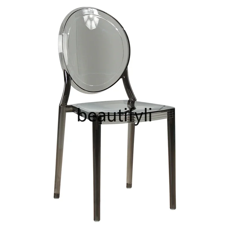 Transparent dining chair Modern minimalist ghost chair Creative fashion Nordic acrylic