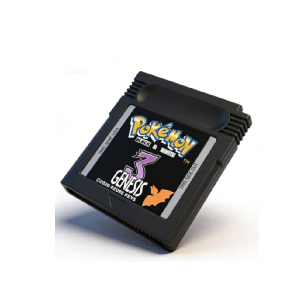 Pokémon-Spielkarte Black White 3 Genesis Creepy Black Fool Gold GBC-Spielkarte 16-Bit-Videospielkassette Konsolenkarten für GB/SP – Detail 2