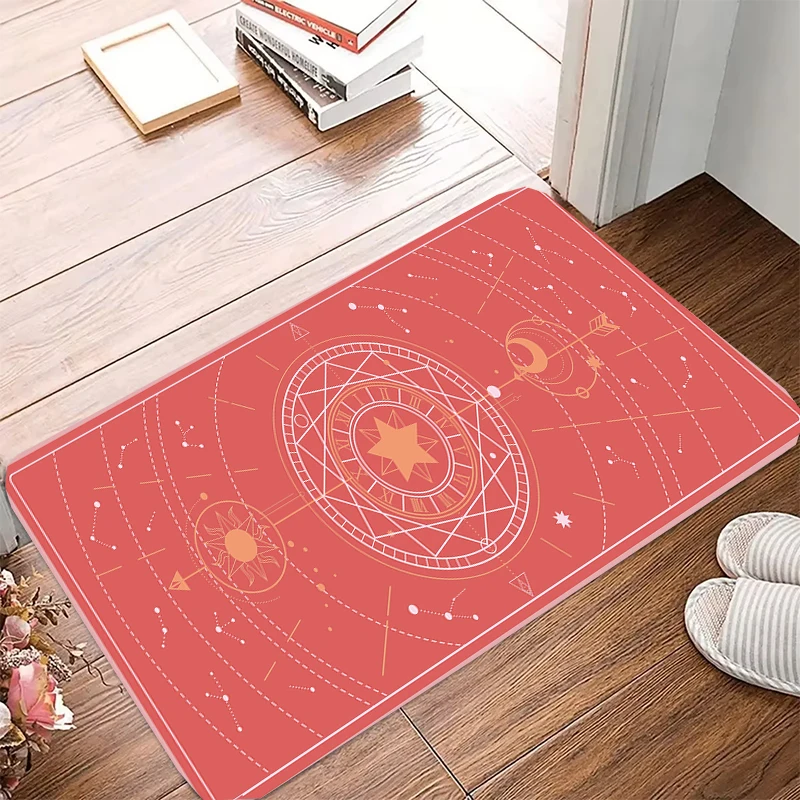 Magic Star Array Starflower Printed Non-slip bathroom carpet shower mat home decoration kitchen bedroom living room door mat