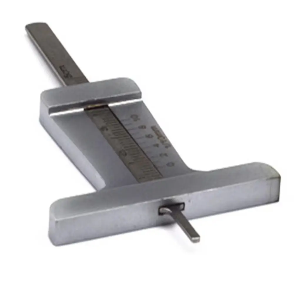 2pcs Precision Tire Tread Depth Gauge Professional 50mm Car Tire Pattern Measuring Ruler Stainless Steel Portable