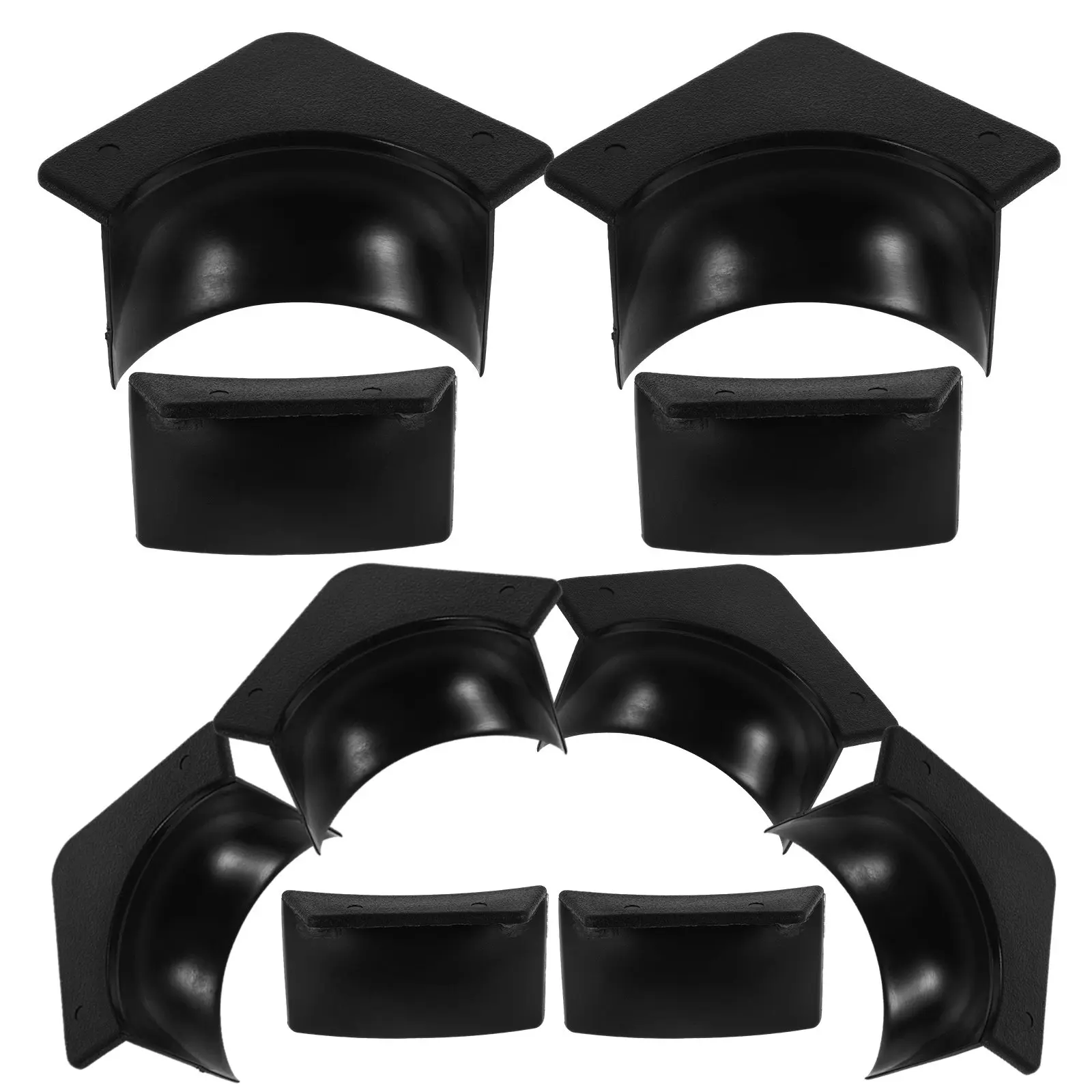 2Sets Pool Table Insert Set Plastic Billiard Hole Liners Pool Table Corner Side Mats Replacement Parts Portable Home Play