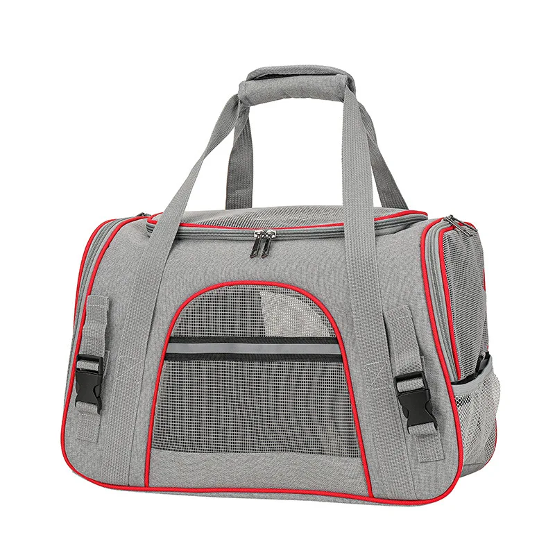 

Portable Pet Travel Bag Dog Bag Mesh Dog Carrier Bag with Thick Cotton Cushion Pet Aviation Backpack Anti-suffocation Outdoor