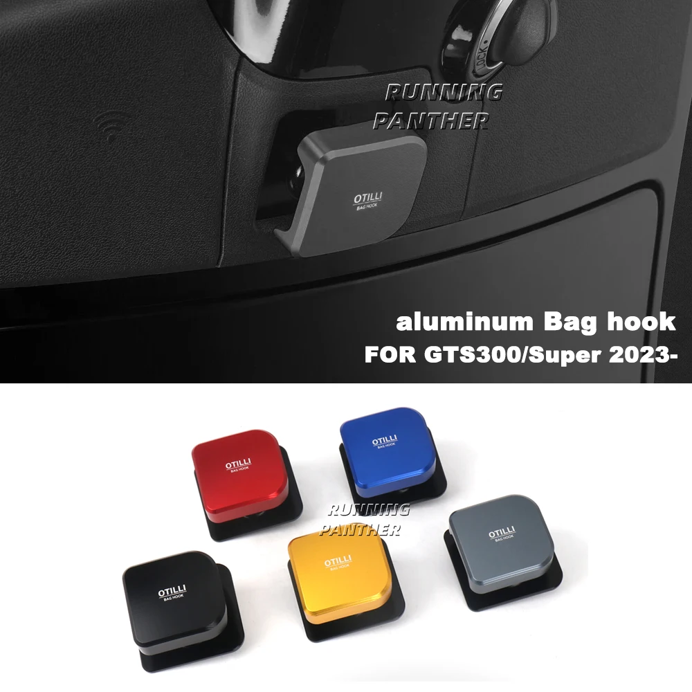 

New 5 colors Motorcycle Hook Luggage Bag Hanger Hooks Holder For VESPA GTS 300 Super gts300 GTS300 SUPER 2023 2024 Bag Hook