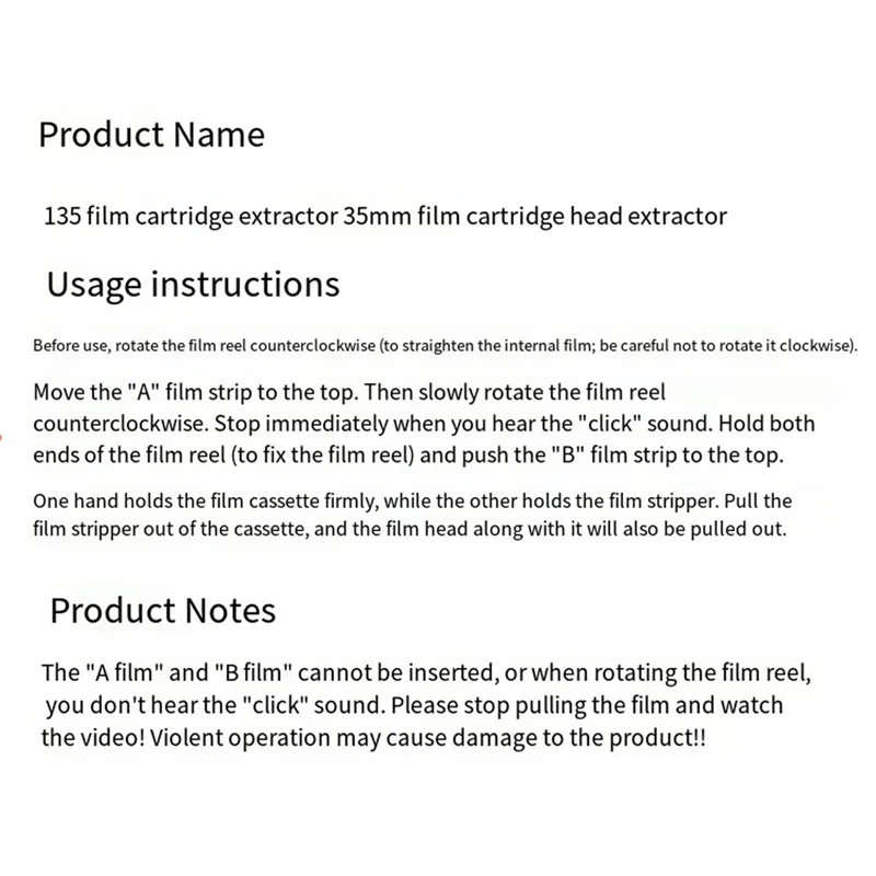 Y58A 135 أداة استخراج الأفلام لخراطيش 35 مللي متر 35 مللي متر منتقي الأفلام ملحق أساسي لعشاق التصوير الفوتوغرافي
