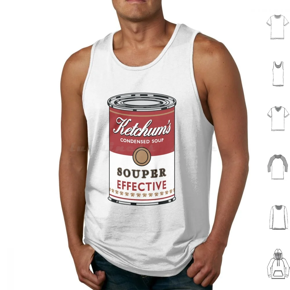 Souper Effective Tank Tops Print Cotton Warhol Andy Popart Pop Campbells Soup Can Tin Famous Silk Screen Pokeball
