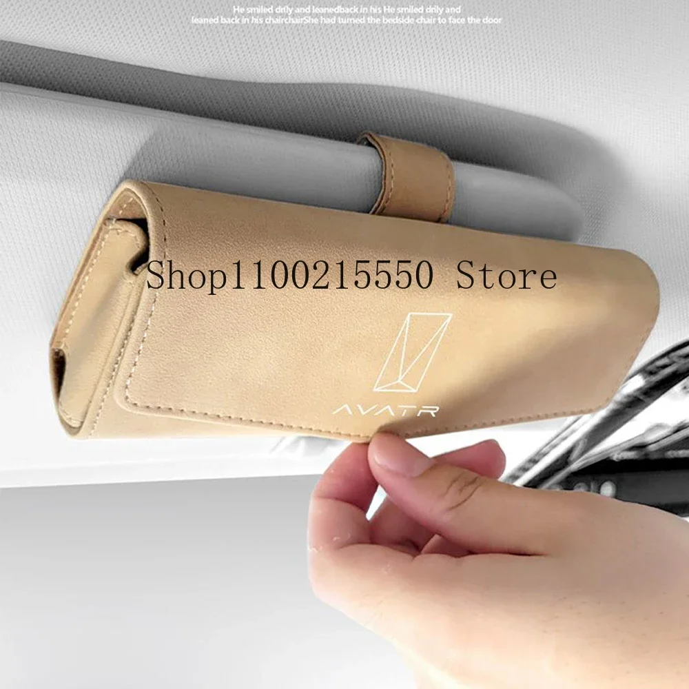 For Changan AVATAR 11 12 2022-2024 Suede Car mounted glasses case glasses clip decoration storage modification Accessories