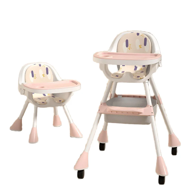 

Легкий складной пластиковый детский обеденный стул в один клик для домашней кухни, использования в отеле, удобный для детской столовой