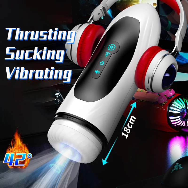 

Automatic Male Masturbator Cup Telescopic Sucking Vibrating Masturbation Stimulation Blowjob Piston Thrusting Sex Toys for Men