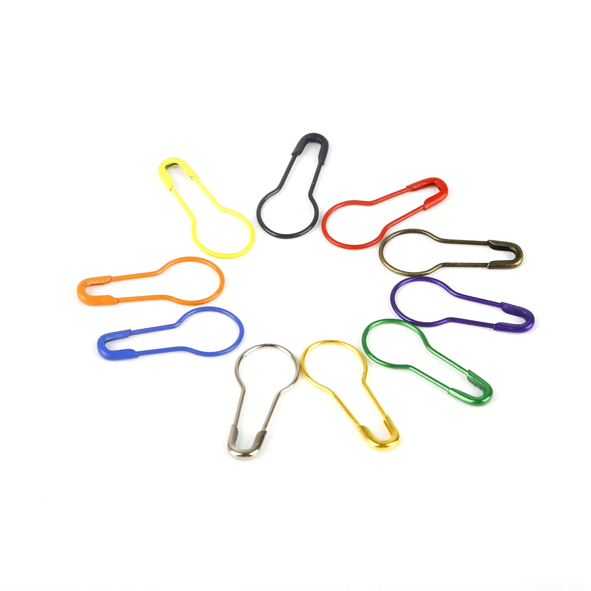 100pcs/lot Colorful Knitting Crochet Locking Stitch Marker Hangtag Safety Pins DIY Sewing tools Needle Clip Crafts Accessories