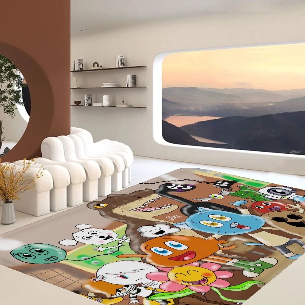 The-Amazing World G-Gumball Kitchen Mat Kids Room Bedroom Decoration Balcony Anti-Slip Doormat Living Room Alfombra