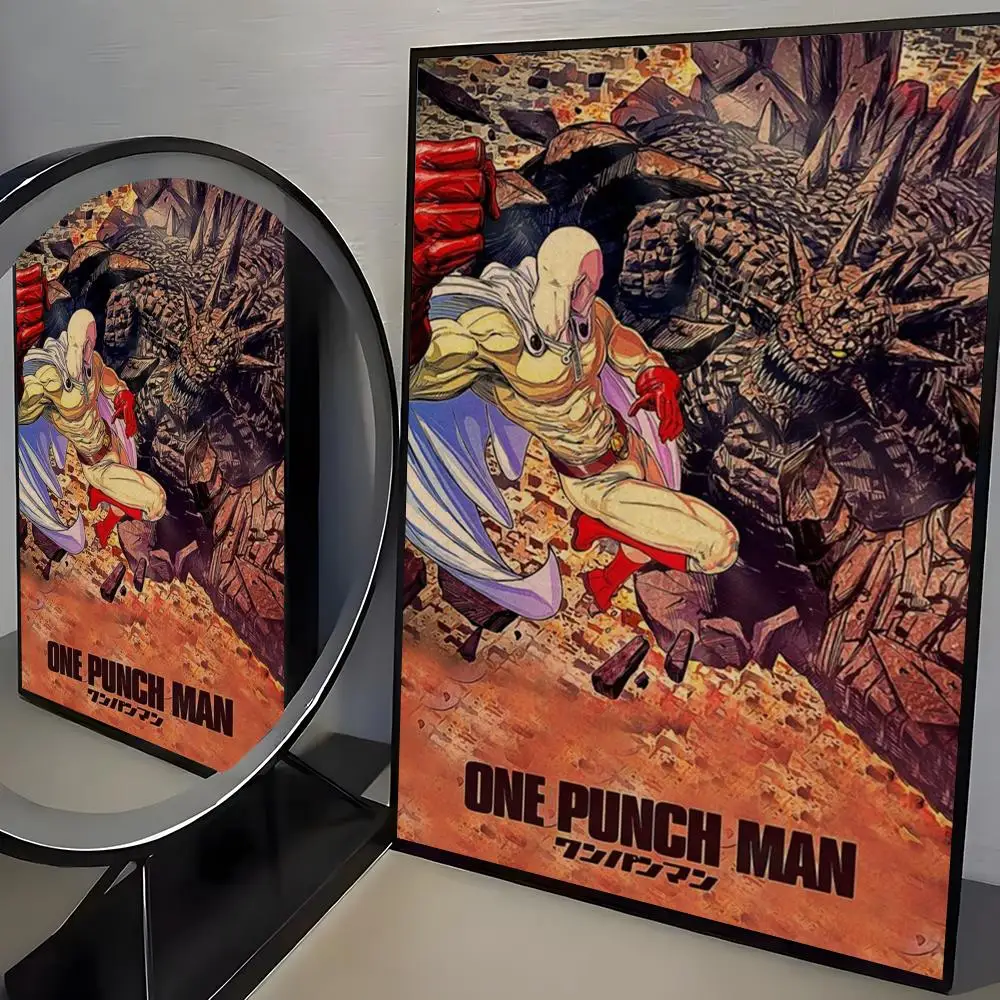 One-Punch Man Poster Frameless Poster Self-adhesive Art Waterproof Paper Sticker Coffee House Bar Room Wall Decor - view 5