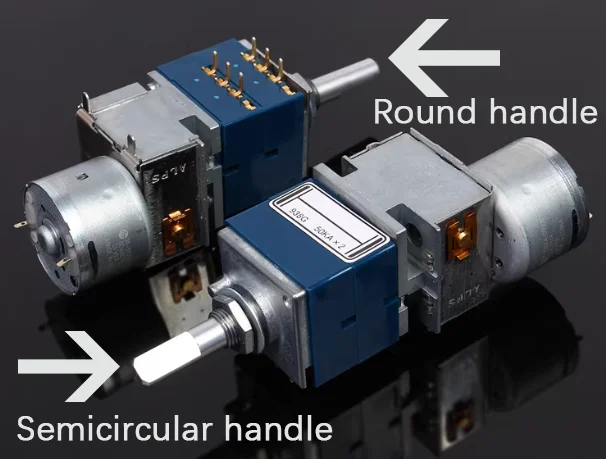 Genuine ALPS ALPINE RK27 motor remote control volume potentiometer 5KA 10KA 20KA 50KA 100KA Handle length 25mm