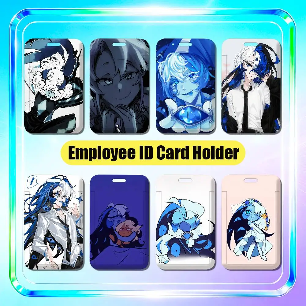 For Shadow Milk Cookie Employee ID Card Holder Office Badge Work Student Bank Credit Hard Holders Case Shell