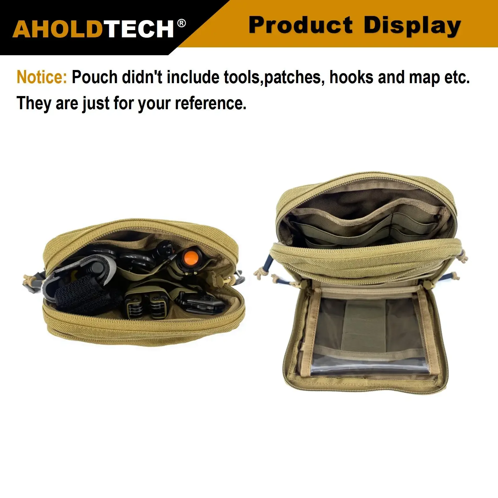 Aholdtech Tactical Medkit Mollo Tool Map EDC Bag Military Outdoor Waist Pack Hunting Accessories