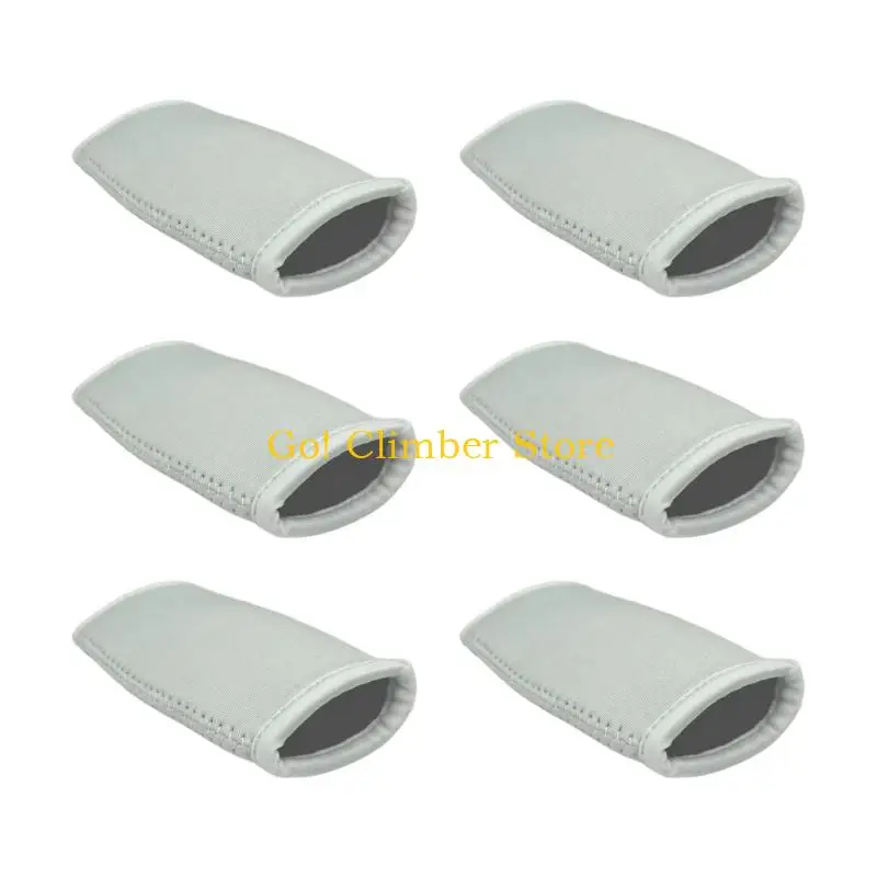 Q84C Football Helmet Chin Straps Pads, 6-Pack Polyester Sleeves with a Soft Contact Layer for Practices, Game, and Upkeep