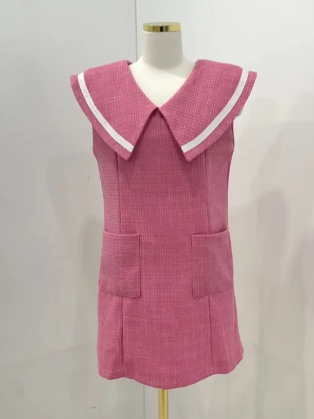 Marinekragen Svel Dr mit kleinem Pariser Sle Commute Ort Rock Chinesischer Hersteller Sommersaison