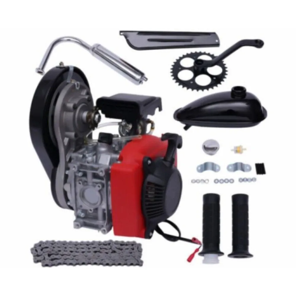 49cc 4-stroke Bike Engine Motor Kit High-Quality Gas Petrol Motorized Bicycle Scooter Belt Air-Cooled Single Cylinder