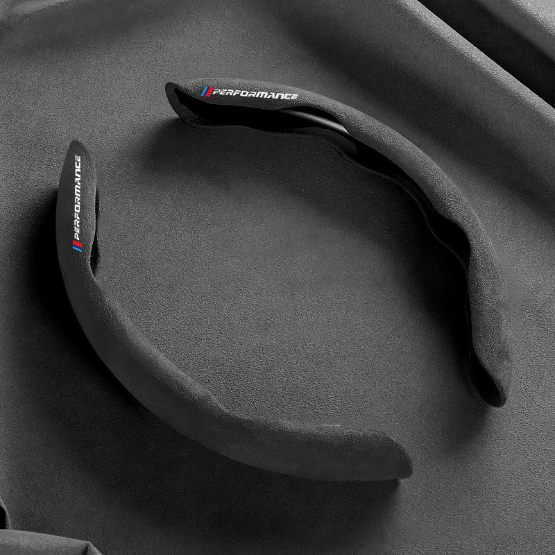 جلد الغزال عجلة توجيه سيارة عدم الانزلاق غطاء حامي السيارات لسيارات BMW M الأداء F20 F40 F22 F30 E90 F32 F06 F07 F46 E60 M5 #3