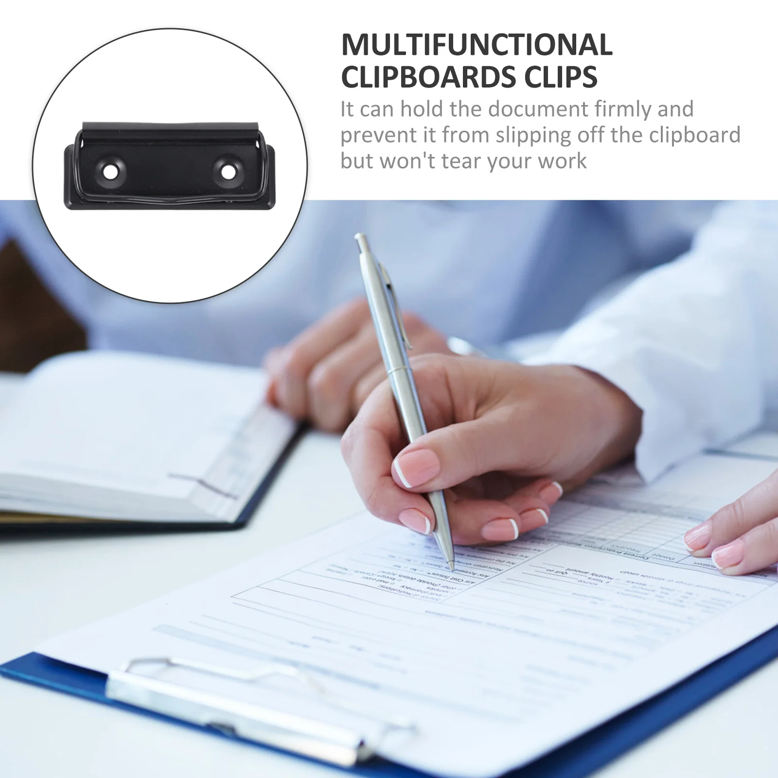 

15 Pcs Mini Clipboard Stationery Small Paper Clips Blue for Clipboards Hardware