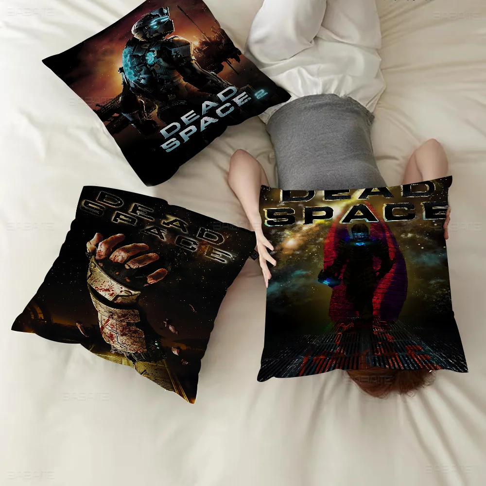 D-Dead Space Classic Movie Decorative Room Aesthetics Pillow Case Home Decor Bedroom Sofa Bed Couch Pillow Cover 45x45