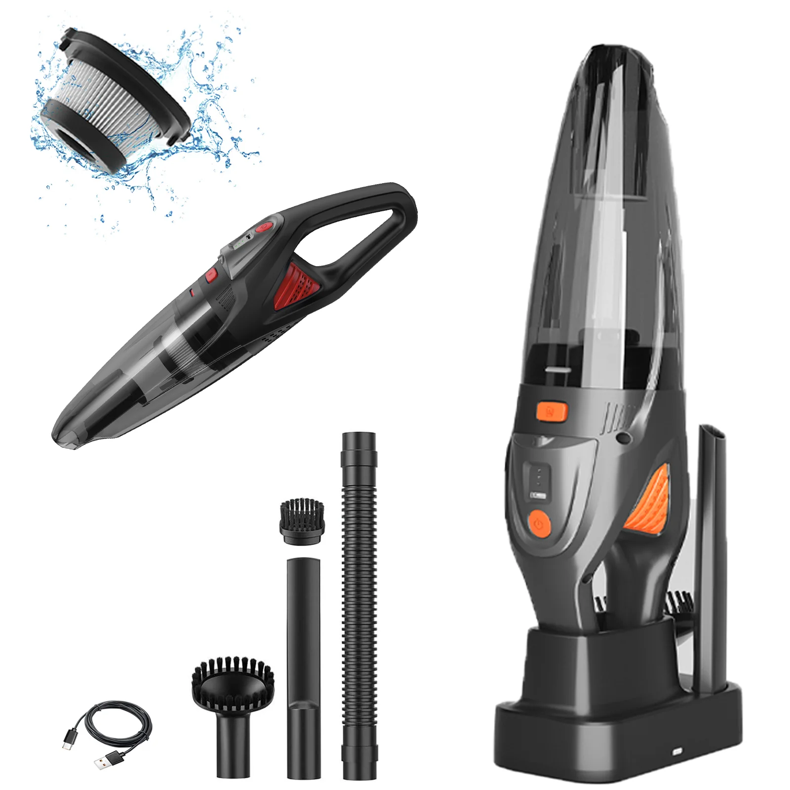 

Чистящая машина, автомобильный пылесос, сильное всасывание, мини-ручной пылесос для автомобиля и дома