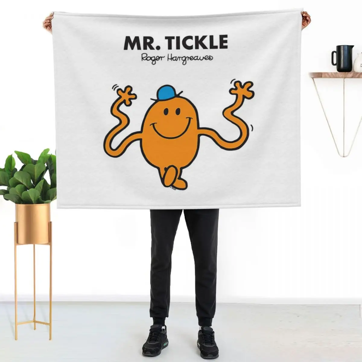 Mr Tickle Throw Blanket Blankets For Sofas blankets ands Large Soft Plush Plaid Flannel Sofa Quilt Blankets