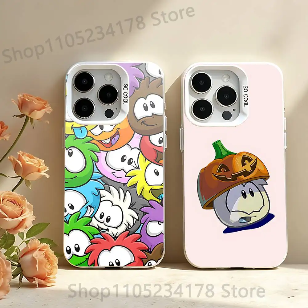 

Game Club Penguin Phone Case For iPhone 12,16,17,14,13,15,11,Pro,XS,Max,Plus,Mini,SE4,E White Matte Shockproof Cover