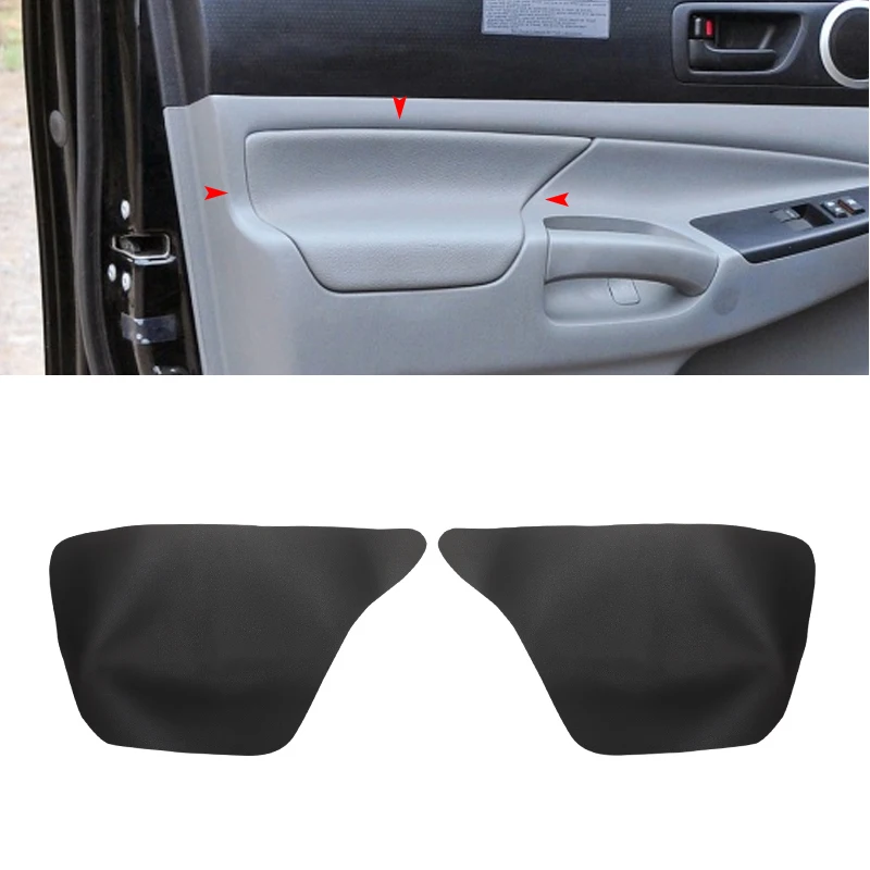 

Soft Leather Door Panel Cover For Toyota Tacoma 2005 - 2015 2pcs Car Front Door Armrest Panel Skin Cover Sticker Trim with Tools